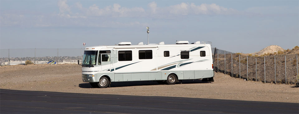 RV Sitting on Lot