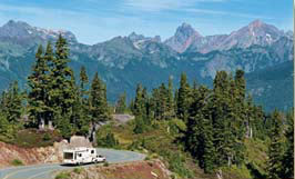 RV in Mountains