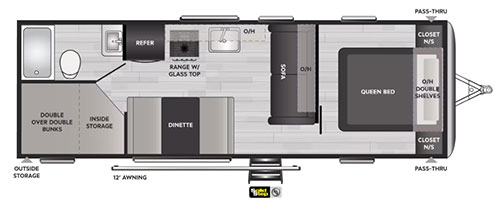 Springdale Travel Trailer Floorplan