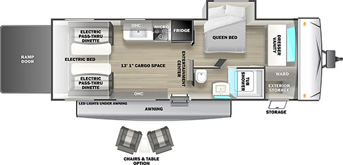 Stealth Toy Hauler Floorplan